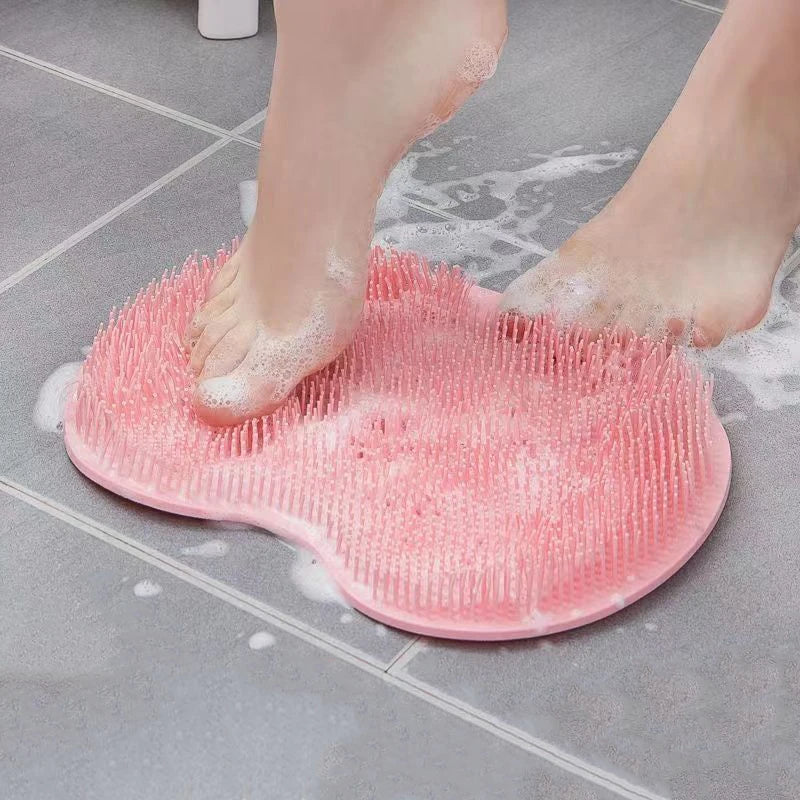 Lazy Foot Rubbing Tool Household Bathroom Foot Brushing Sole Massage Pad with Suction Cup Non slip Foot Wash Pad