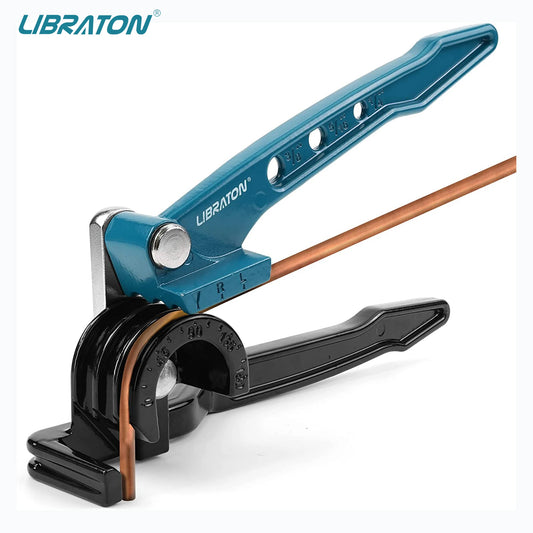 Libraton Copper Tube Bender, Tubing Bender 180°, Tube Bender 1/4", 5/16", 3/8", 3in1 Copper Pipe Bender, Copper Tubing Bender