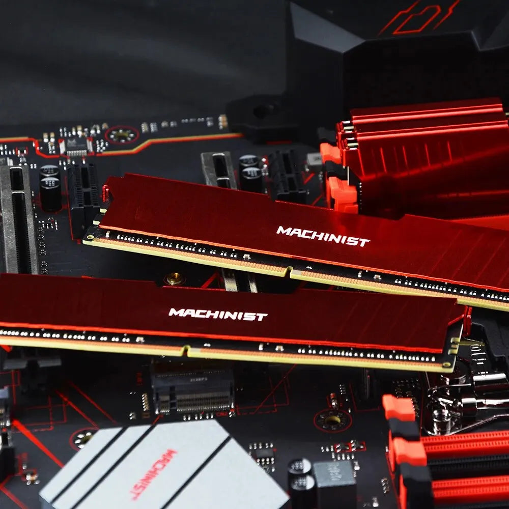 MACHINIST DDR4 RAM 8GB 16GB 2666HMz 3200mhz 台式机内存带散热器 DDR4 RAM PC DIMM 适用于所有主板