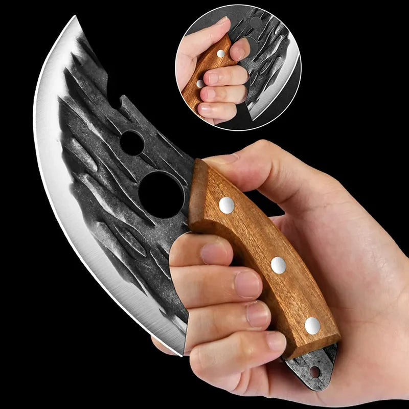 Meat cleaver Corkscrew Steak Vegetable fruit Portable Ultimate Knife with sheath Barbecue picnic camping outdoor cutlery