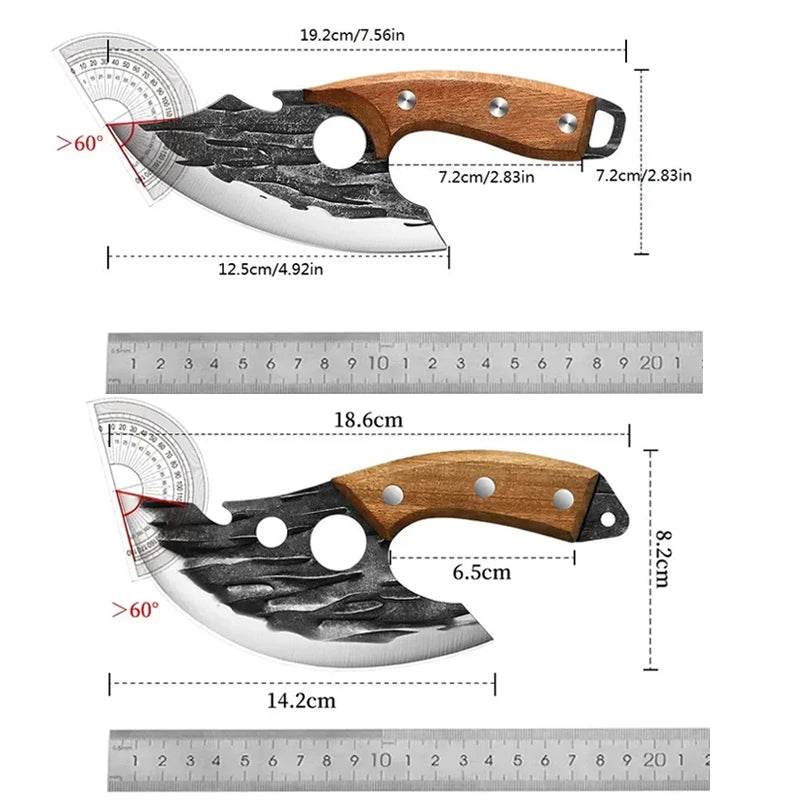 Meat cleaver Corkscrew Steak Vegetable fruit Portable Ultimate Knife with sheath Barbecue picnic camping outdoor cutlery