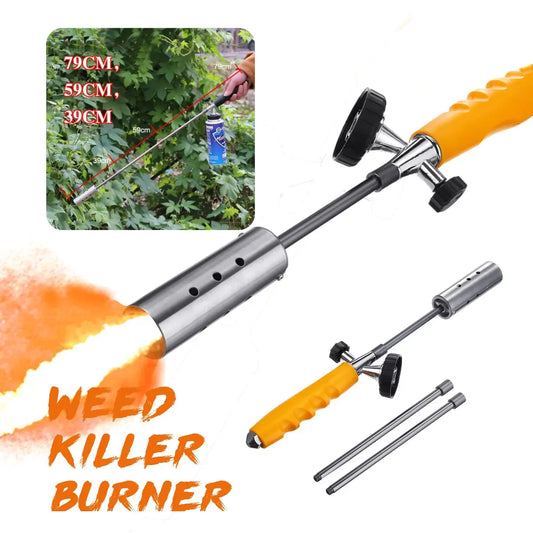 Metal Flame Gun Butane Gas Burner Welding Gas Torch Lighter Outdoor Camping BBQ Heating Ignition Flamethrower Grass Remove Tool