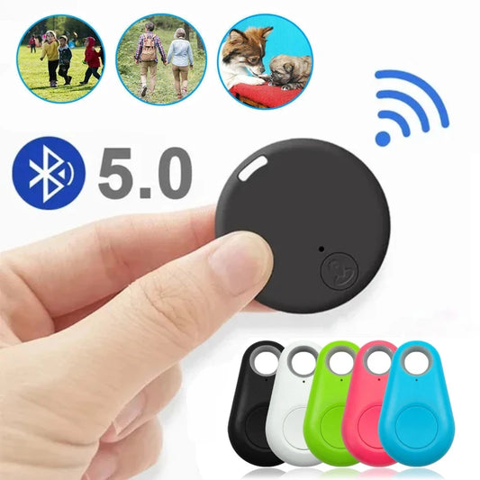 Mini GPS móvil Bluetooth 5,0 rastreador dispositivo antipérdida dispositivo redondo antipérdida mascota niños bolsa cartera seguimiento localizador buscador inteligente 