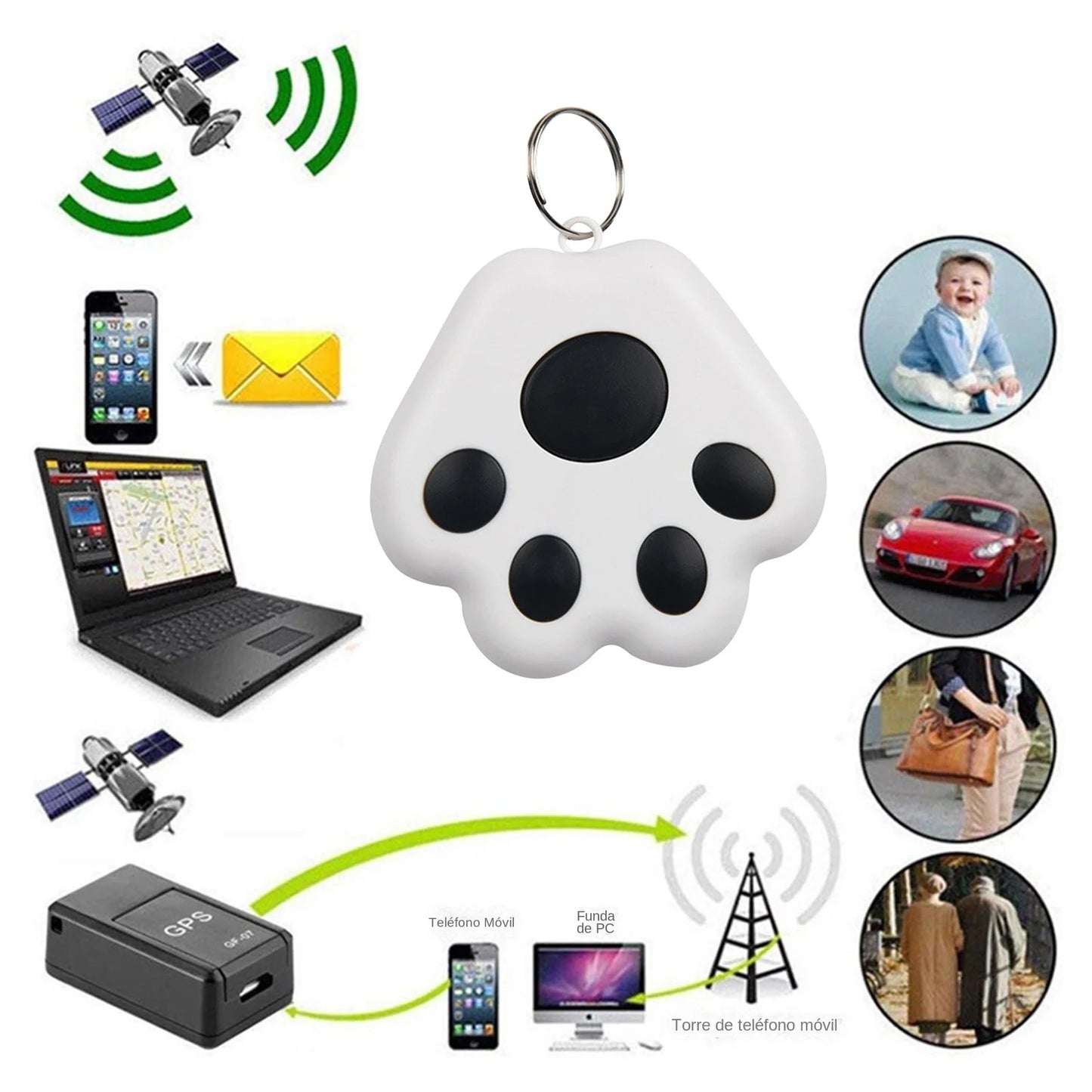 Rastreador Mini GPS Bluetooth 5,0, dispositivo antipérdida, bolsa para mascotas y niños, seguimiento de billetera para IOS/Android, localizador inteligente, accesorios 