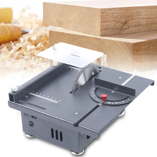 Mini Table Saw Electric Small Bench Saws Desktop Saw Household DIY PCB Model Cutting Tool Woodworking Lathe Machine 40mm Blade