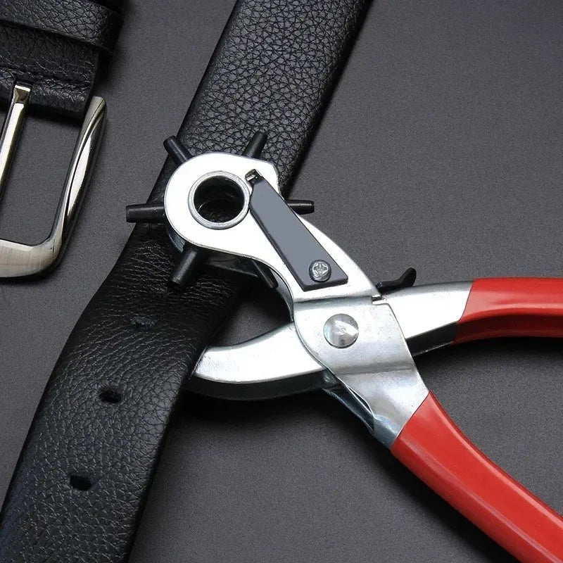 Multi-function Punch Pliers Round Hole Oval Hole DIY Tool Watchband Strap Household Leathercraft Leather Belt Hole Punch Plier