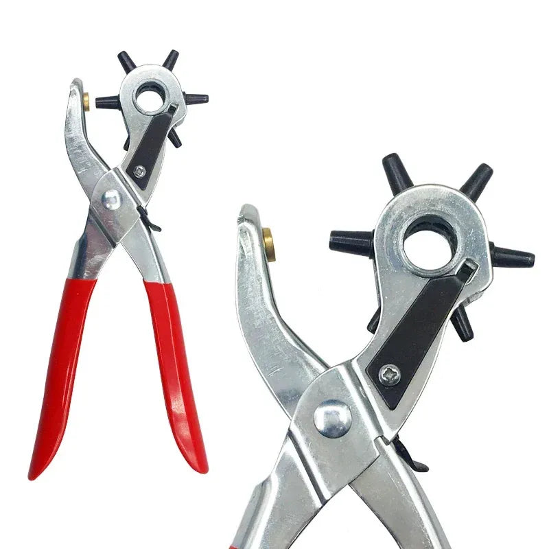 Multi-function Punch Pliers Round Hole Oval Hole DIY Tool Watchband Strap Household Leathercraft Leather Belt Hole Punch Plier