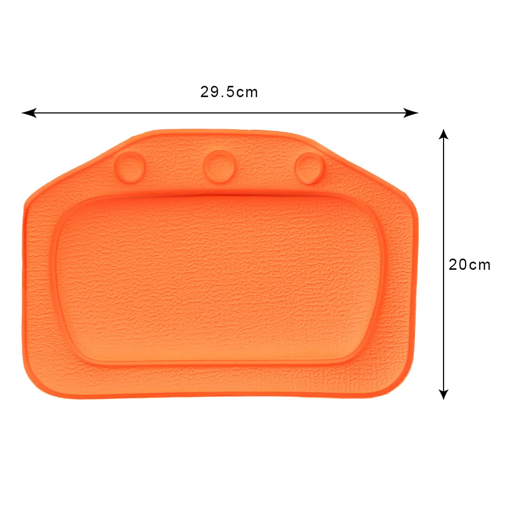 Neck Bathtub Cushion Soft Headrest With Suction Cup SPA Bath Pillow PVC Bathroom Supplies 21*31cm Bath Accessories