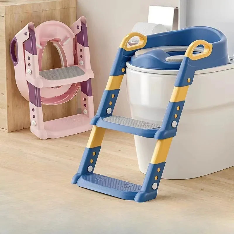 Nuevo Inodoro escalonado para niños, taburete plegable para pies, inodoro multifuncional para niños y niñas, orinal de entrenamiento, escalera para niños 