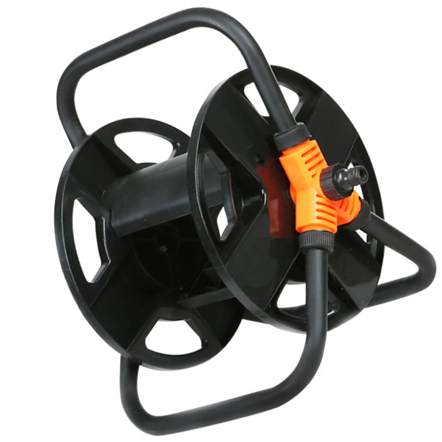 O50 Portable Garden Hose Holder Convenient Sturdy Garden Hose Reel for Outside Lawn Farm Hoses