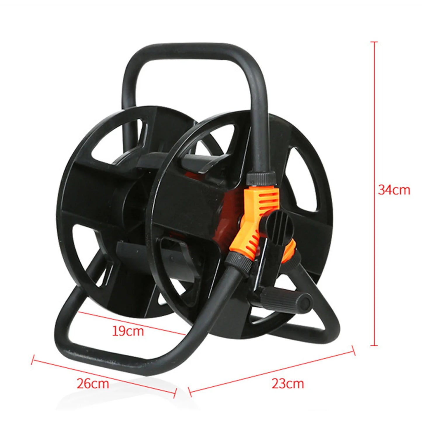 O50 Portable Garden Hose Holder Convenient Sturdy Garden Hose Reel for Outside Lawn Farm Hoses