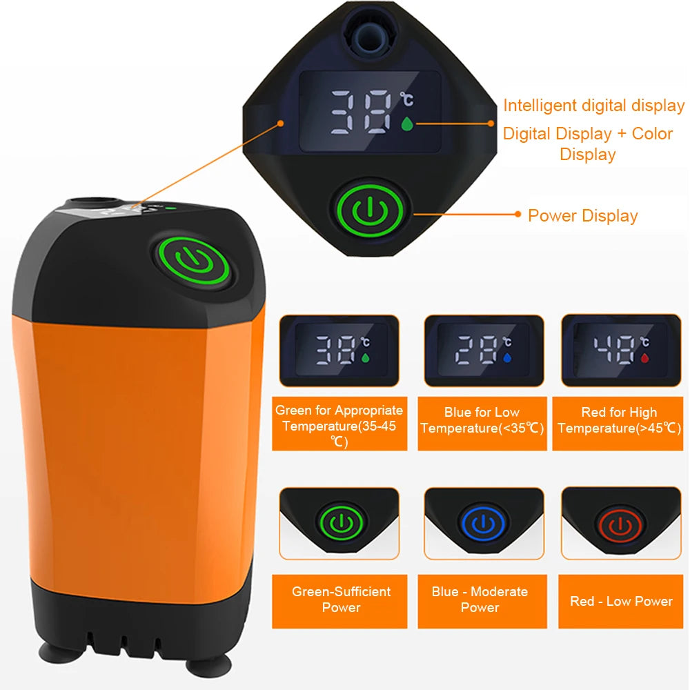 Ducha de Camping al aire libre, bomba de ducha eléctrica portátil, bomba eléctrica impermeable para acampar, senderismo, mochilero, viajes, playa, mascota