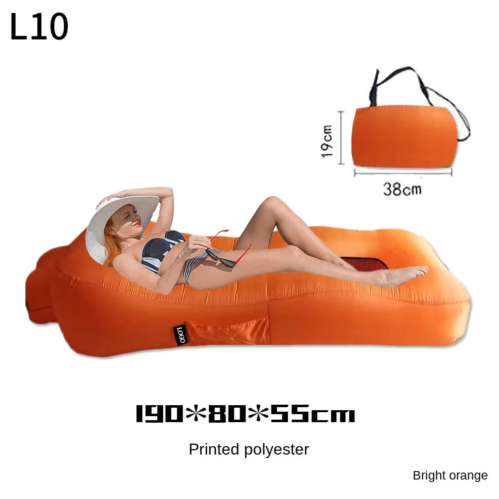 Sofá inflable plegable para exteriores, sofá, cama para dormir, portátil, plegable, para viajes aéreos, playa, salón, cama perezosa, silla 