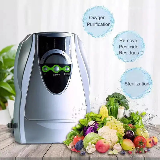 Generador de ozono, purificador de aire y agua de 220V, ionizador purificador de alimentos para el hogar, vegetales, carne fresca 