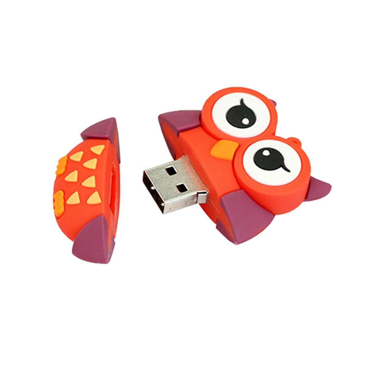 Pendrive USB Flash Drive de 128GB, pendrive con dibujos de animales, pingüino, memoria USB de 256GB, 32GB, pato, gato negro, Pen Drive de 64GB 