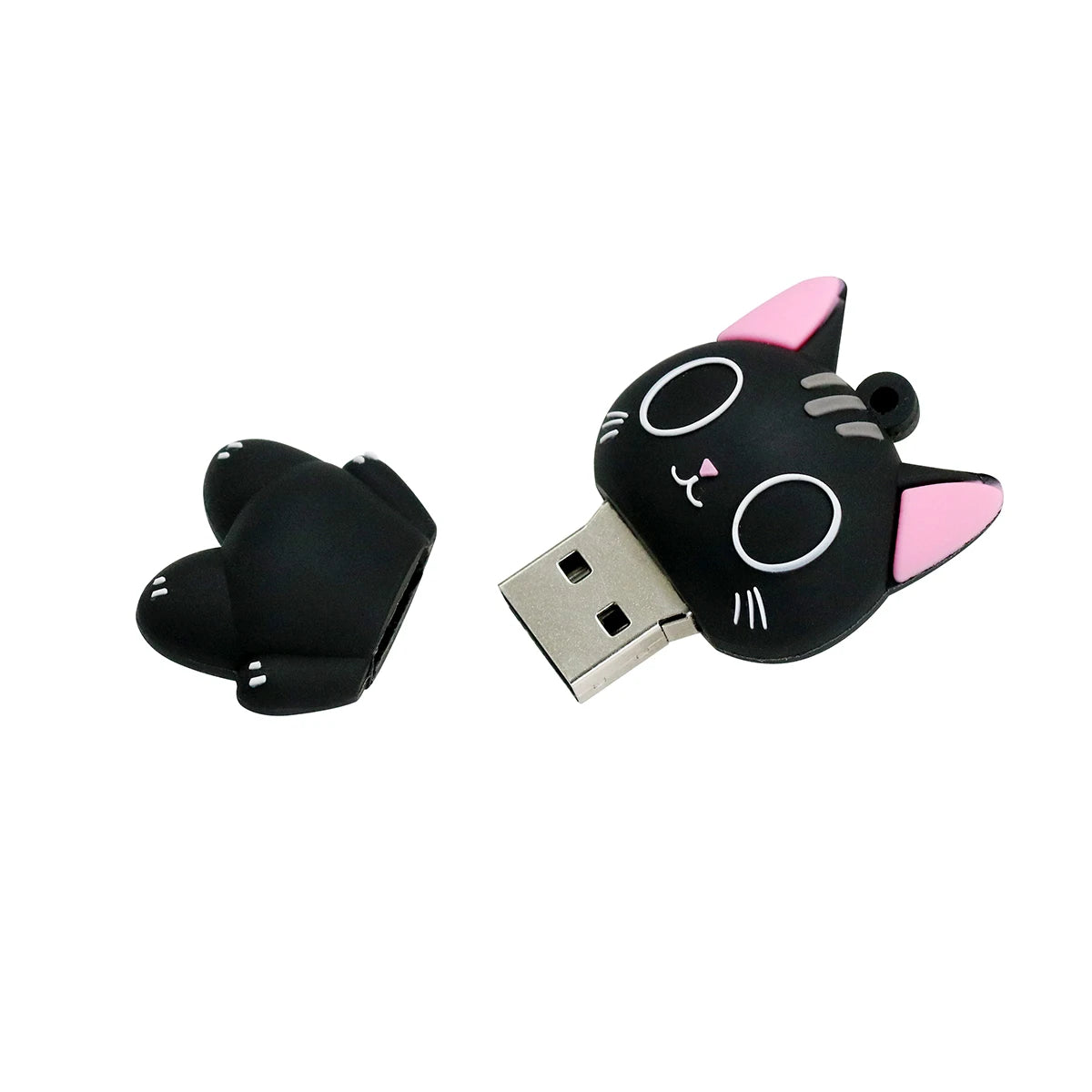 Pendrive USB Flash Drive de 128GB, pendrive con dibujos de animales, pingüino, memoria USB de 256GB, 32GB, pato, gato negro, Pen Drive de 64GB 