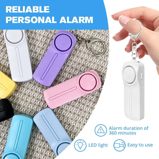 Alarma de seguridad Personal, autodefensa, llavero fuerte de 130dB, seguridad portátil, antisátiro para mujeres, niños y niñas mayores, alarma de emergencia 