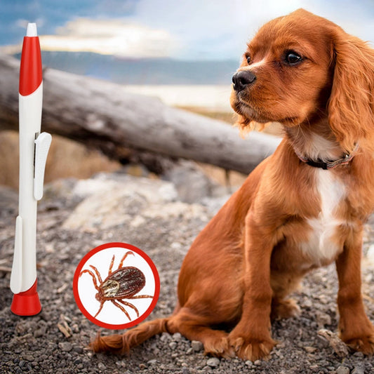 Pet Bug Catching Pen Anti Dog Cat Ticks Fleas Flea Tick Tweezers Clip Remover Rabbit Flea Removing Ticks Hair Groom Care Tools