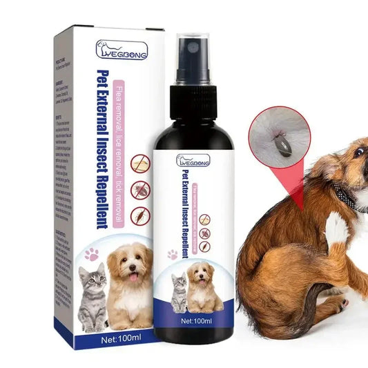 Gotas antipulgas para perros y gatos, insecticida de 100ml, eliminador de pulgas y piojos, fórmula concentrada para pulgas y garrapatas, eliminador de pulgas para mascotas 