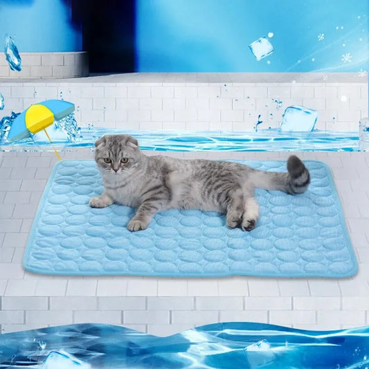 Esteras de hielo para mascotas, sofá de verano para perros y gatos, cama nido, almohadilla refrescante para dormir para perros pequeños, mascotas, sofá duradero, almohadilla refrescante, manta 