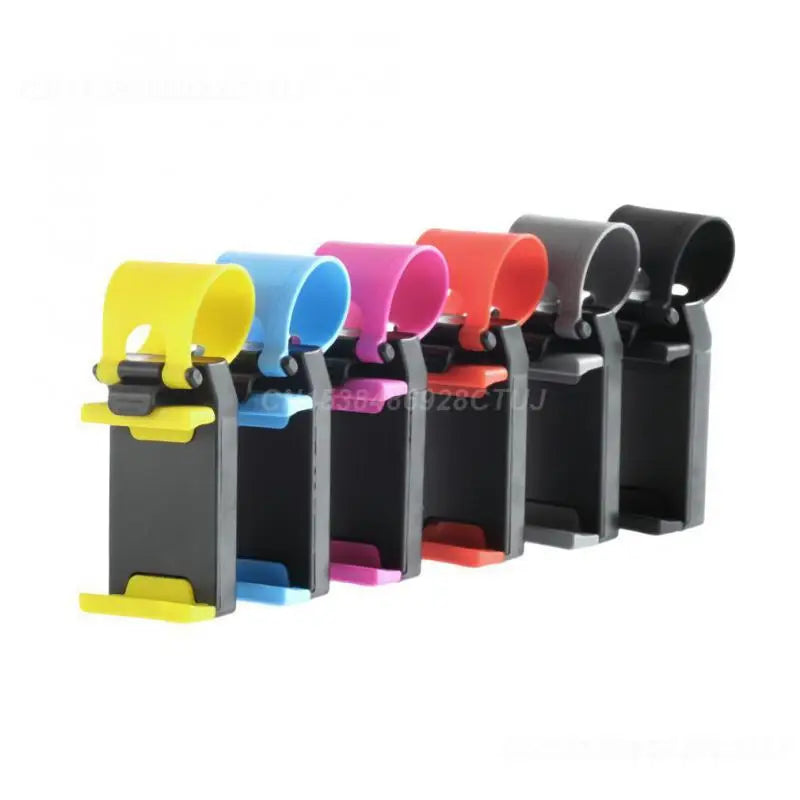 Soporte para teléfono, soporte de Clip versátil, soporte para teléfono para volante, soporte Universal para coche, soporte seguro para navegador Gps 