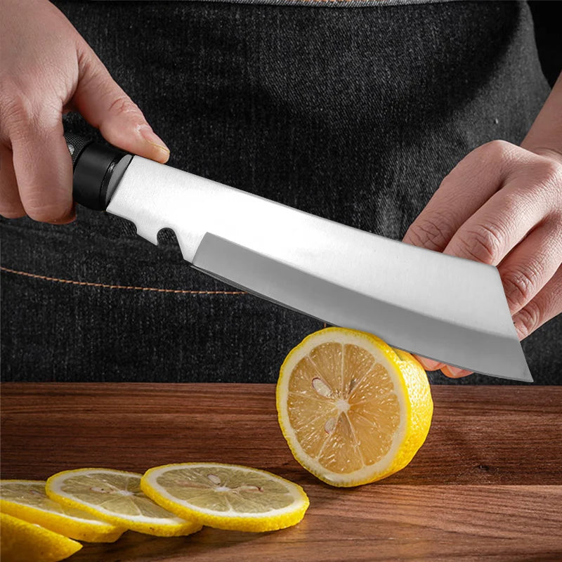 Plastic Handle Utility Knife BBQ Slicing Fish Fruit Steak Knife Hand Forge Boning Butcher Knife Chef Cleaver Kitchen Knives Tool