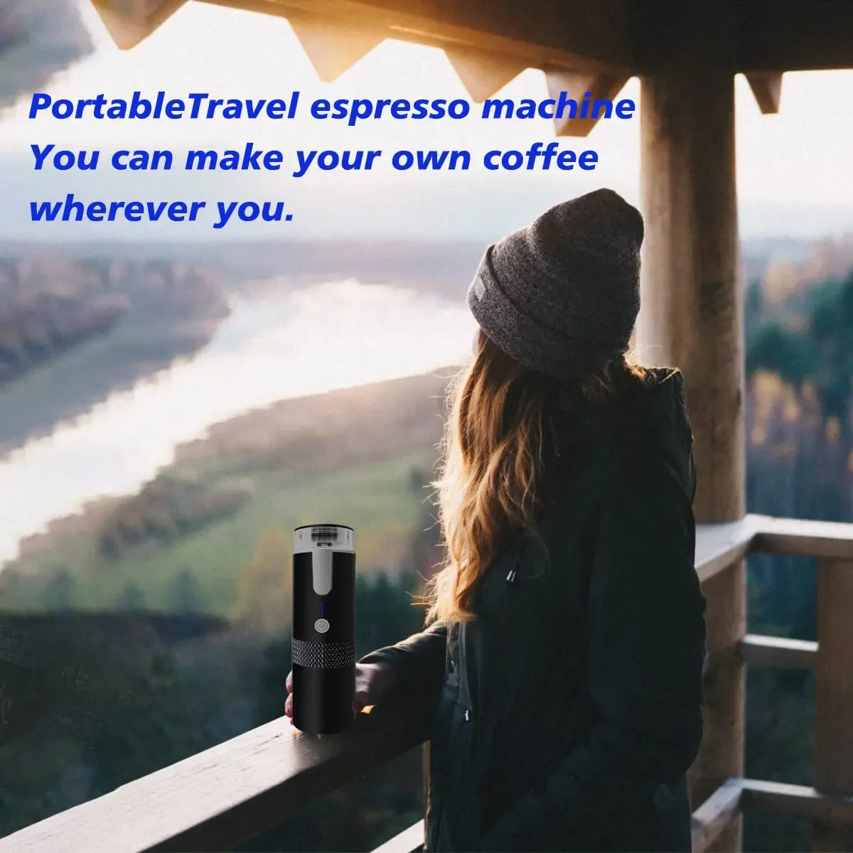 Cafetera eléctrica portátil para café expreso, Compatible con cápsulas NS y café molido, máquina de café expreso de preparación rápida 