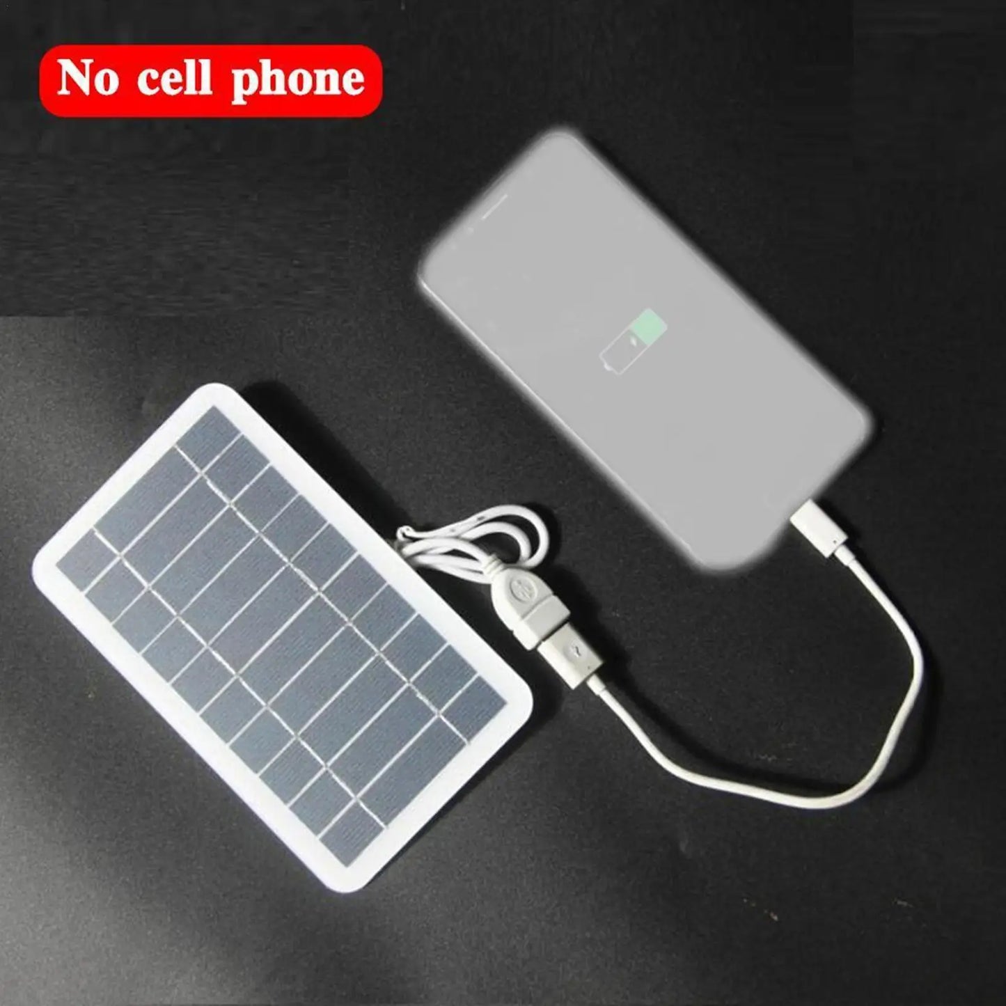 Portable USB Solar Charger Panel - 5V 2W 400mA Solar Panel With USB Output Outdoor Solar System For Cell Phone Charging