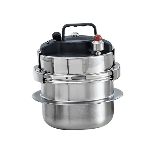 Pressure Cooker 2L with Secure Knob Cooking Pot for Electric Stove Outdoor Stove Induction Stove for All Stove Top