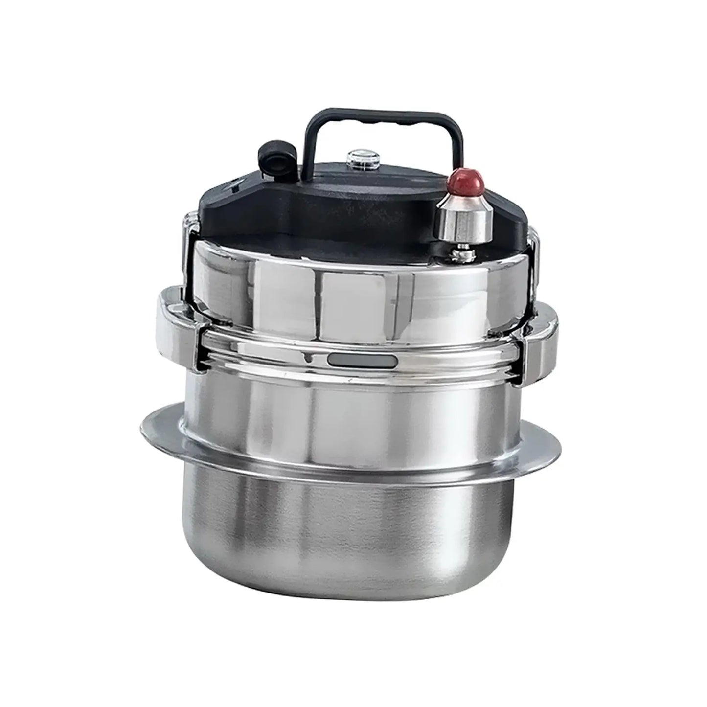 Pressure Cooker 2L with Secure Knob Cooking Pot for Electric Stove Outdoor Stove Induction Stove for All Stove Top