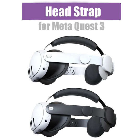 适用于 Meta Quest 3 VR 耳机的可更换头带提高舒适度适用于 Meta Oculus Quest 3 配件的可调节头带