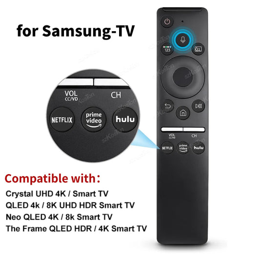 Replacement Voice Remote Control for Samsung Smart TV Universal BN59 Remote for All Samsung TVs with Voice Function QLED LED LCD