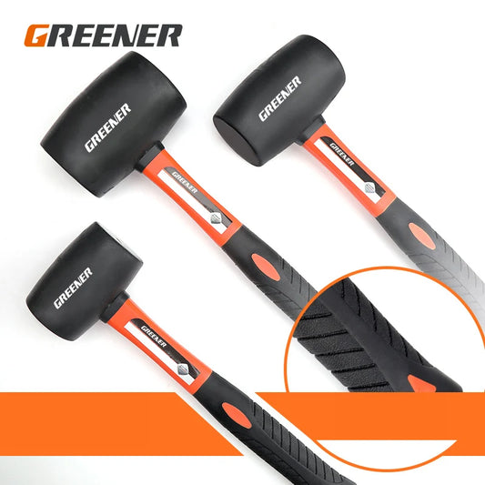 Rubber hammer Heavy Duty Mallet Professional Floor Ceramic Tile Installation Fiberglass Hammer Hand Tools