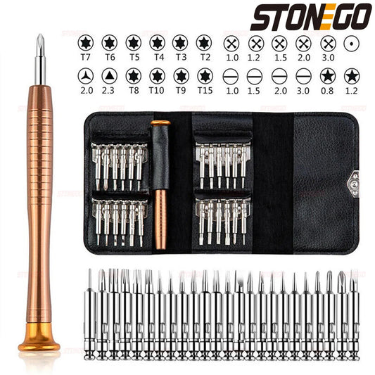 STONEGO 1Set 25 in 1 Screwdriver Set Torx Multifunctional Precision Screwdriver For Device Phones Tablet PC DIY