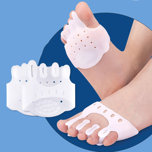 Silicone Forefoot Metatarsal Pads Pain Relief Orthotics Toe Separator Anti-Slip Protector Shoes Insoles Cushion Foot Care Tools