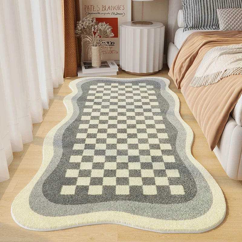 Simple Cream Wind Living Room Bedroom Soft Bedside Rug Home Non-slip Thickened Imitation Cashmere Carpet