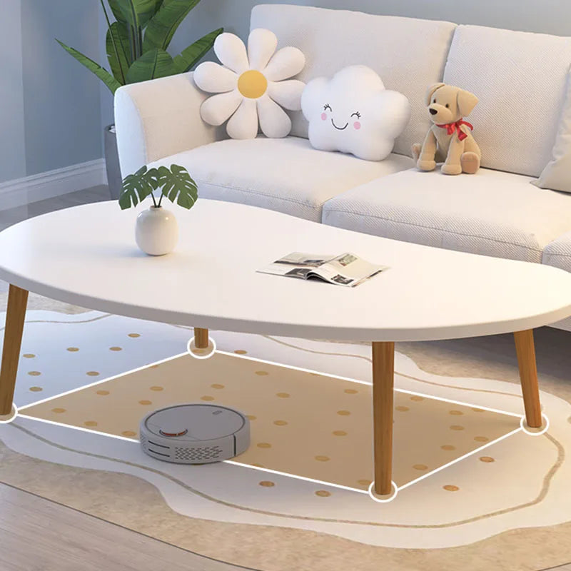 Simple Wood Coffee Tables Modern Design Home White Side Table Nordic Minimalist Living Room Mesa Auxiliar Salon Decoration