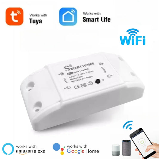 Smart Home House Wifi interruptor remoto inalámbrico domótico Módulo de Controlador de luz LED Alexa Google Home Smartlife Tuya APP 