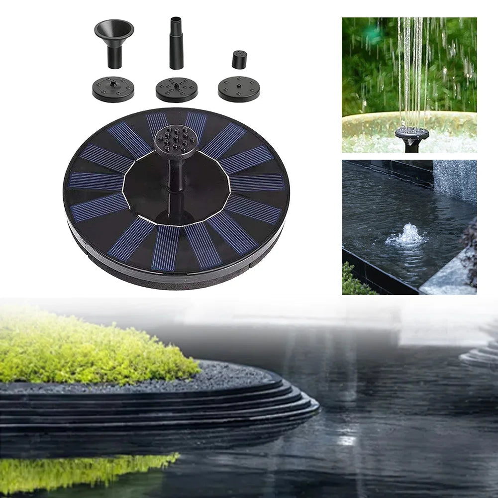 Solar Floating Water Fountain Solar Powered Fountain Water Pump Multifunction Solar Fountain for Outdoor Pond Pool