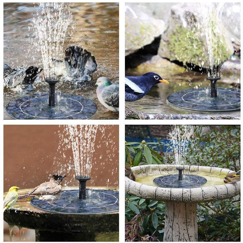 Solar Floating Water Fountain Solar Powered Fountain Water Pump Multifunction Solar Fountain for Outdoor Pond Pool