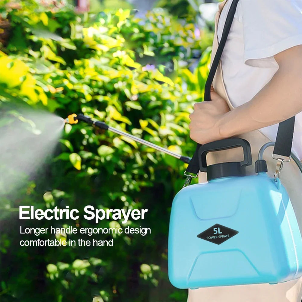 Sprinkler Electric Sprayer 5L Watering Can With Spray Gun 2400MAH Automatic Garden Plant Mister USB Rechargeable Irrigation Tool