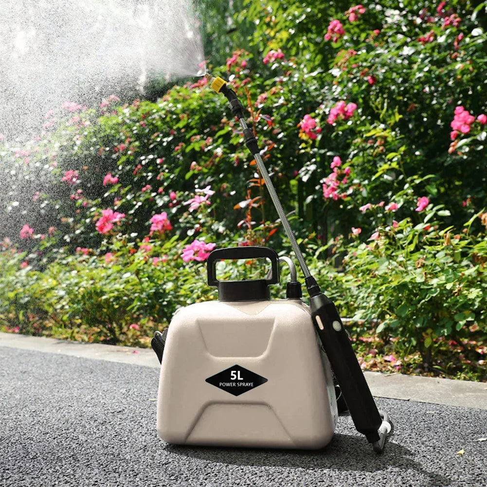 Sprinkler Electric Sprayer 5L Watering Can With Spray Gun 2400MAH Automatic Garden Plant Mister USB Rechargeable Irrigation Tool