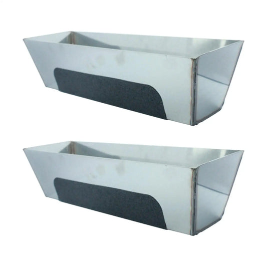 Stainless Steel Mud Pan Tray Heavy Duty Sturdy Bucket Drywall Tool Sheared Sides Plastering Plasterers for Easy Knife Cleaning