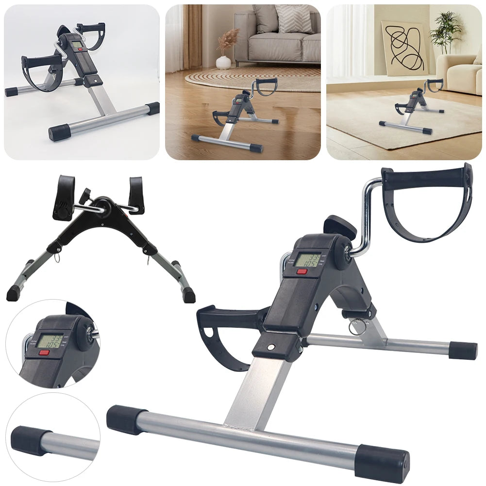 Stepper Exercise Machine Folding Stepper Pedal Exercise Bike LCD Display Home Stepper Adjustable Resistance Fitness Equipment