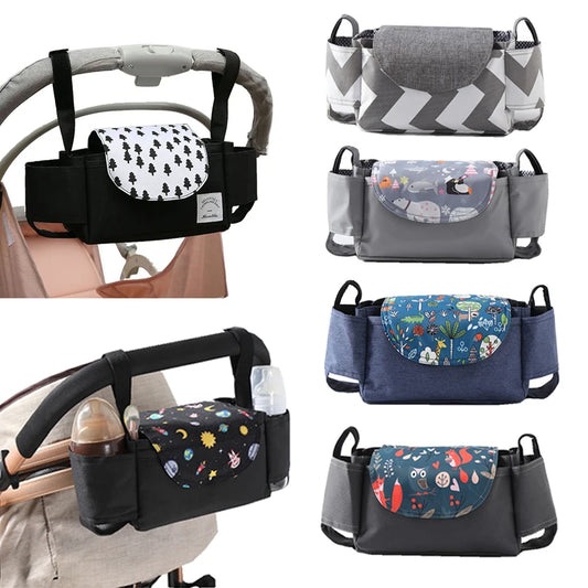 Bolsa para cochecito, organizador para cochecito, accesorios para bebé, funda para portavasos, carrito para recién nacidos, bolsas de viaje portátiles para cochecito Universal 