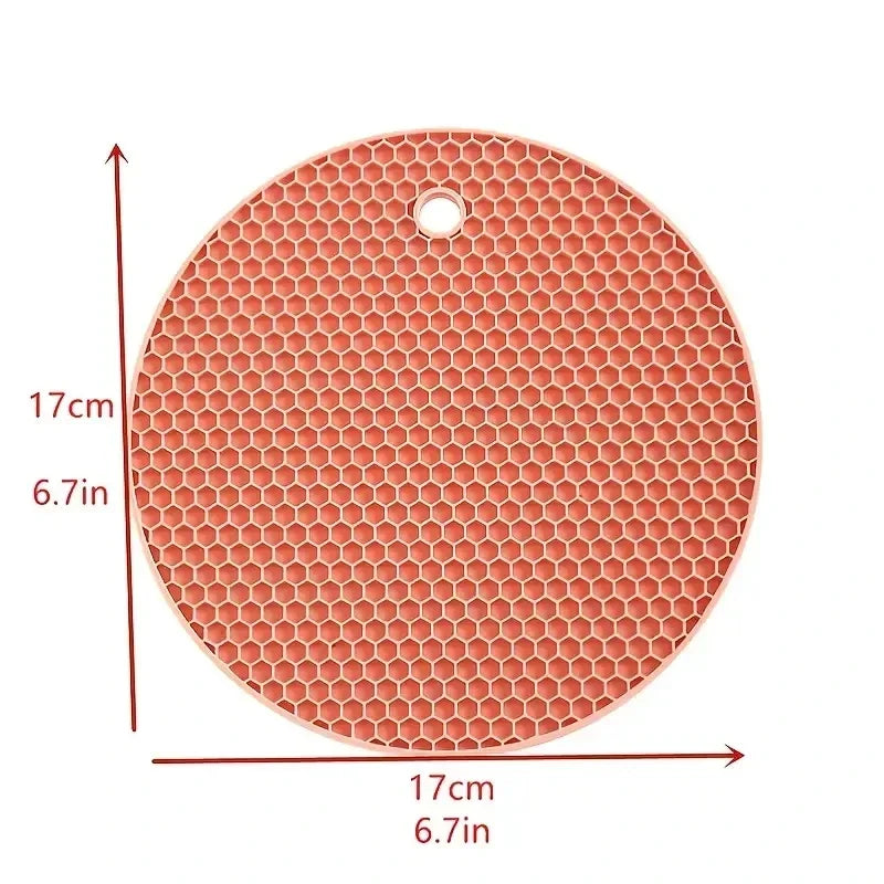 Stylish and Practical Honeycomb Shaped Mats Heat Resistant Silicone Trivet Protect Your Countertops with this Stylish Placemat