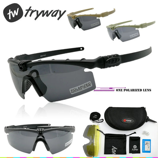 Tactical Professional Protective Military Polarized Glasses-Shooting Gafas Sports Hiking Cycling Paintball Safety Eyewear