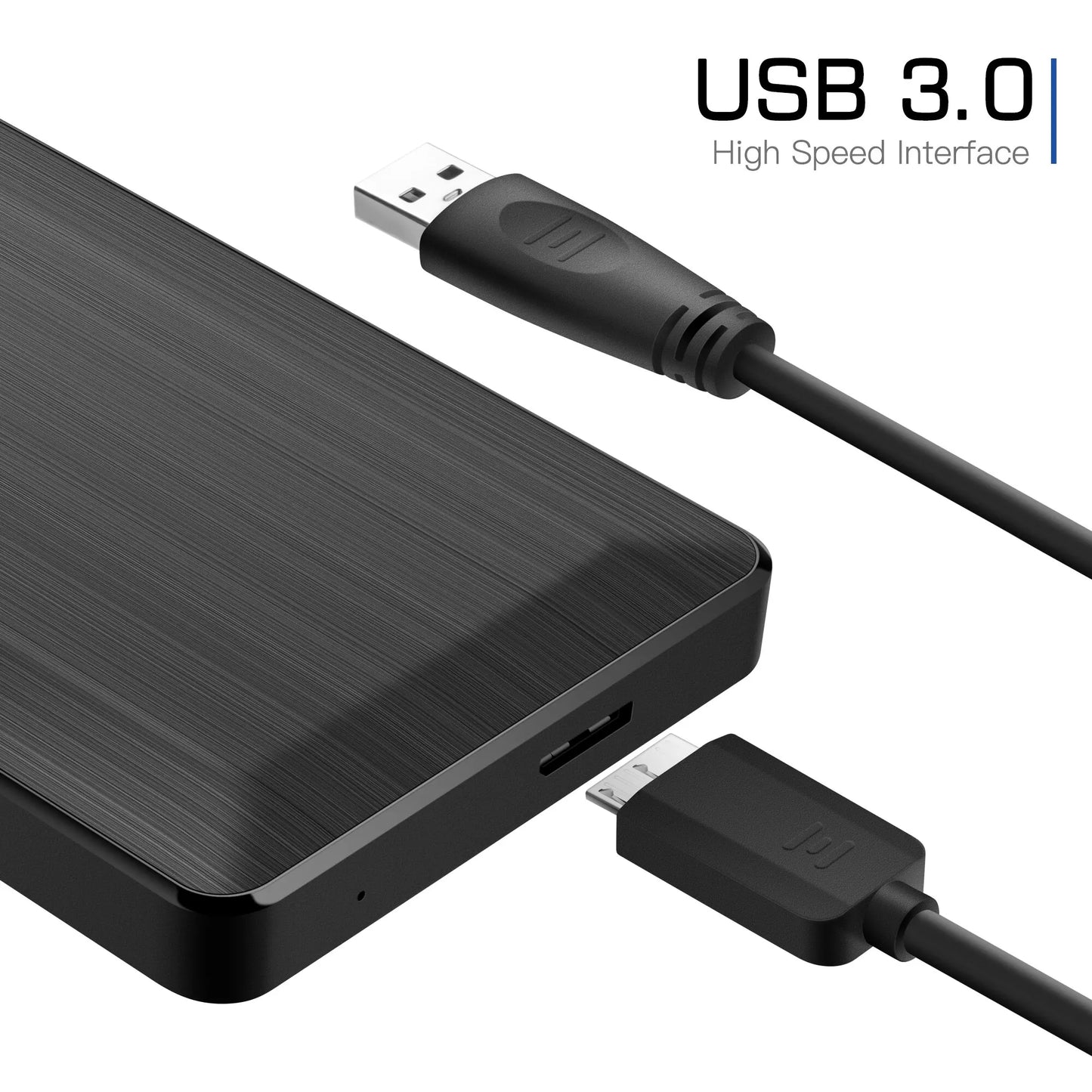 UnionSine HDD 2.5 英寸便携式外置硬盘 250GB 320GB 500GB 1TB USB3.0 存储兼容 PC Mac 台式机 MacBook 