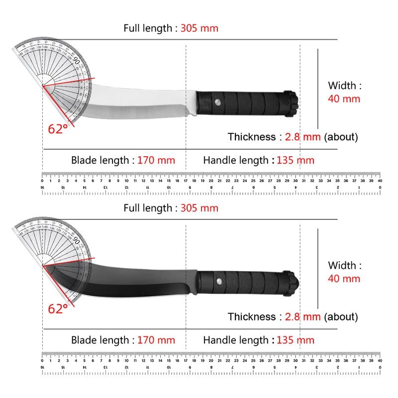 Cuchillo multiusos de acero inoxidable con mango de plástico, cuchillo para carne, cuchillos de cocina para barbacoa, rebanador de frutas, cuchillo para carne y verduras 