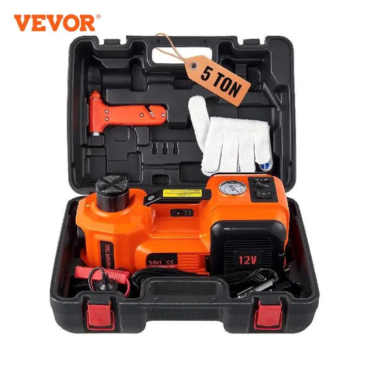 VEVOR 5 Ton Electric Car Jack 11023 LBS Hydraulic Jack Lift Portable Car Jack for SUV MPV Sedan Truck Change Tires Garage Repair